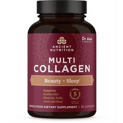 Ancient Nutrition Multi Collagen Beauty + Sleep 90 Capsules, FS!, Pack of 1