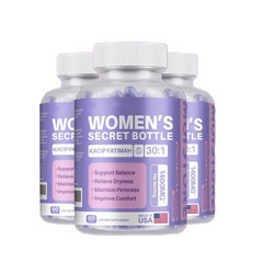 3-Pack Women’s Secret Bottle Capsules – Organic Dietary 180 – Supplement Count