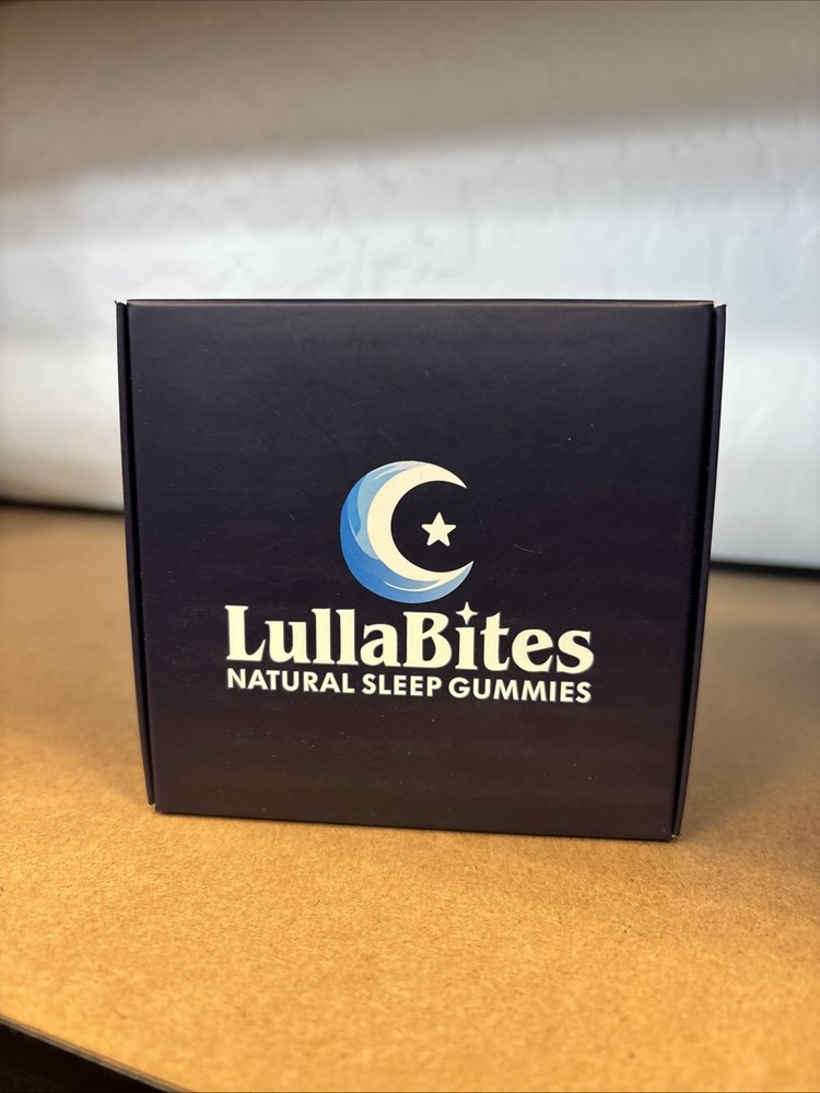 LullaBites Natural Sleep Gummies – 30 Servings Sweet Strawberry Stars (UNOPENED)