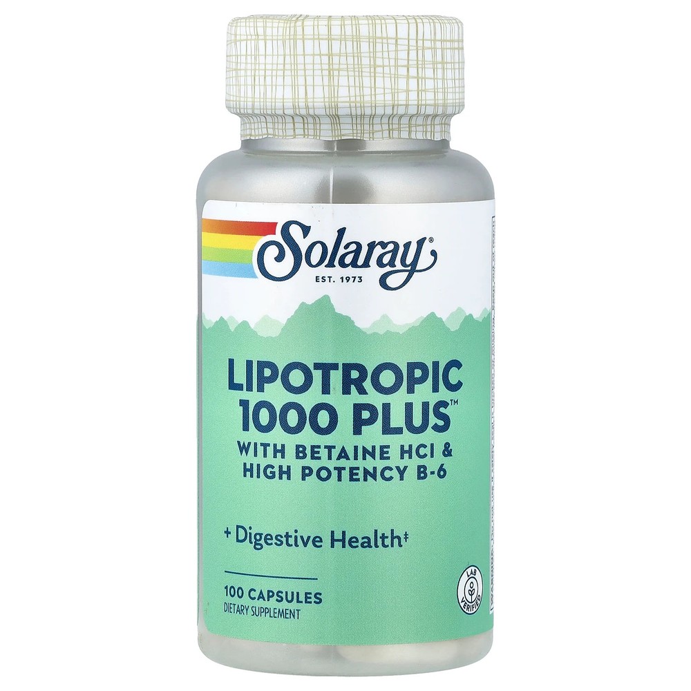 2 X Solaray, Lipotropic 1000 Plus�, 100 Capsules