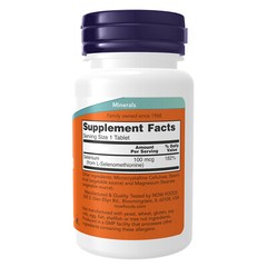 NOW FOODS Selenium 100 mcg 100 Tablets