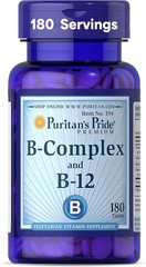 Puritan’s Pride Premium Vitamin B-Complex and 180 Count (Pack of 1)