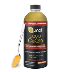 Qunol CoQ10 Liquid Supplement 100mg, Superior Absorption, Natural Form of