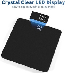 Elegant Silver Body Weight Scale – 0.1lb Precision with Step-On Activation