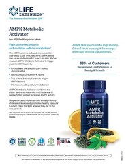 Life Extension AMPK Metabolic Activator 30 Vegetarian Tablets x 3-PACK