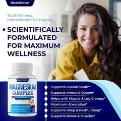 Glycinate Magnesium Complex 7 Elemental Magnesium Supplement 1000mg ?C Magnesium