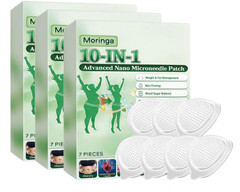 Moringa Berberine 10-in-1 Nano Microneedle Patch 7 Pack Weight Loss Support