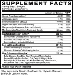 Force Factor TruFlow Prostate Health Support Supplement Men – Beta Sitosterol