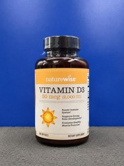 Sealed Naturewise Vitamin D3 2000 IU 50mcg Softgels- 360 Count *Expires 03/2028*