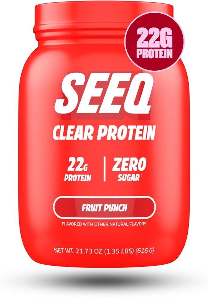 SEEQ Clear Whey Protein Isolate Fruit Punch Zero Sugar