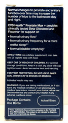 CVS Prostate Max+ 60 Caplets Beta-Sitosterol & Vitamin D3 EXP 07/26