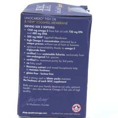 READ! EXP! UnoCardio FISH OIL 60 Softgels 1180 mg Omega 3 by WHC