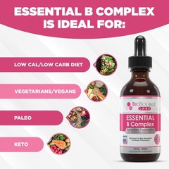 Biosource Labs Essential B Complex – Daily Vegan Vitamin B-Complex Sublingual