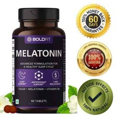 Pack 2 x Boldfit Deep Sleeping Aid Reduce Stress Anxiety Relax Calm Body 60 Tabs