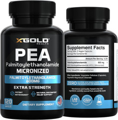 Palmitoylethanolamide Pea Supplement 600 mg | Micronized Pea 99% Highly Purified