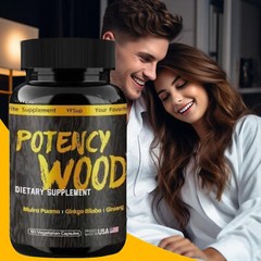 Herbal Supplements 60 Capsules, Potency Wood Ginseng Ashwagandha Gingko Tribulus