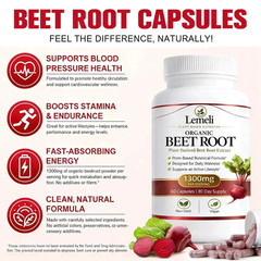 2pcs Lemeli Beetroot Plant-Based Daily Wellness Supplement – Antioxidant Blend