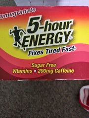 2X 5 Hour Energy Pomegranate 12 Count Box 1.93 oz Shots Sugar Free Aug 2026