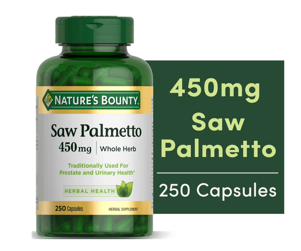 Nature’s Bounty Prostate Support Saw Palmetto 450mg 250 Ct