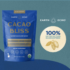 Earth Echo Raw Cacao Bliss Superfood Powder Organic Non GMO Healthy 15Pack Choco