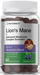 Lions Mane Supplement | 60 Gummies | 10-in-1 60 Count (Pack of 1)