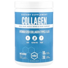 2 X NBI, Hydrolyzed Collagen Types I & III, Unflavored, 10.58 oz (300 g)