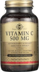Solgar Vitamin C 500mg 100 Vegetable Capsules