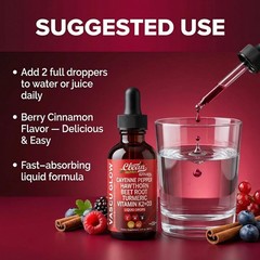 Clean Nutra Cayenne Pepper Drops Supplement Liquid+Hawthorn Berry, Vitamin D3 K2