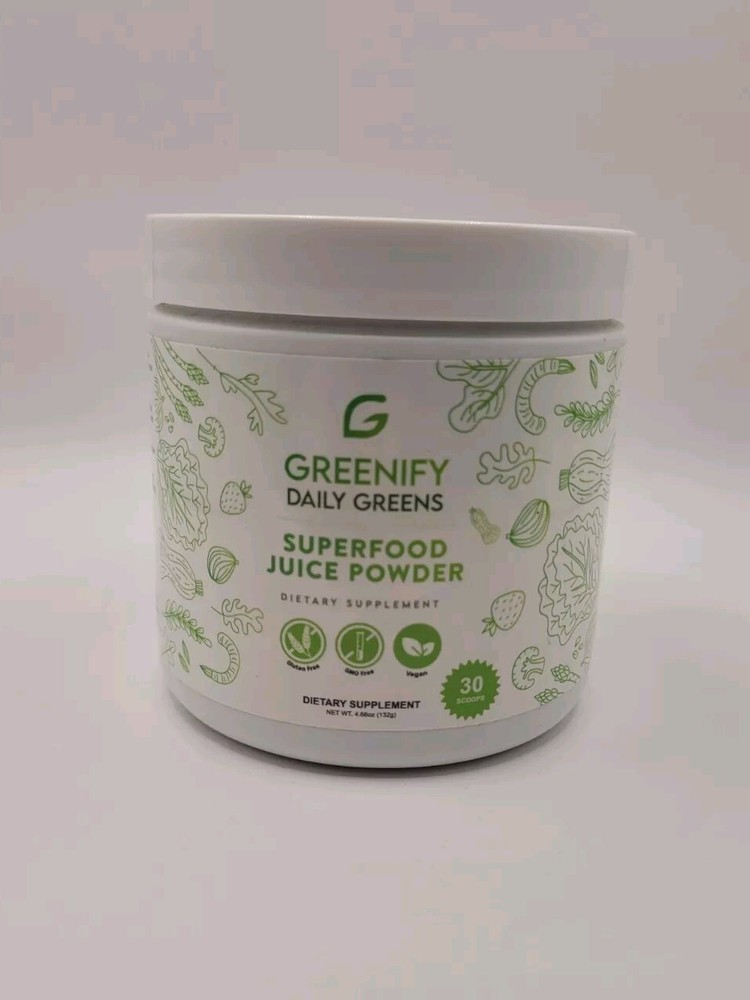 Greenify Daily Greens Superfood Juice Powder – 4.6oz 30 Scoops
