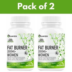 HAYER Fat Burners For Women With Green Tea, Apple Cider Vinegar 60 Caps R485
