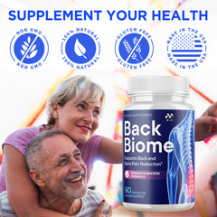 (1 Pack) Back Biome Probiotic Supplement for Back Health BackBiome 60 Capsules