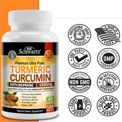 Turmeric Capsules 1500mg + Ginger + Black Pepper | 120 Capsules – Supplement