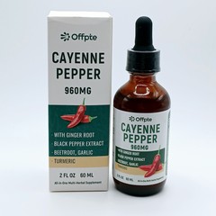 Cayenne Pepper Drops Supplements Liquid 960mg, Beet Root Powder, Turmeric,Ginger