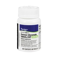 Perrigo Iron Tablet 00574050801 1 Bottle 100 per Bottle