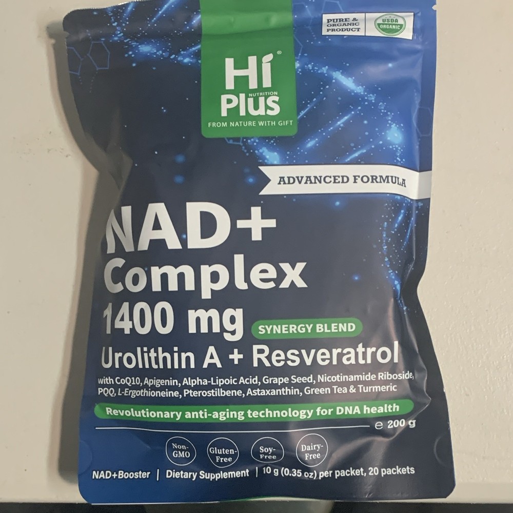 HiPlus NAD+ Complex Powder urolithin A + resveratrol 1400mg