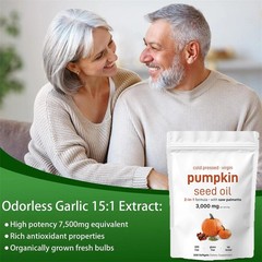 3 package Aged Pumpkin Seed Oil, 300 Softgels, 3000mg Odorless Heart & Immune…