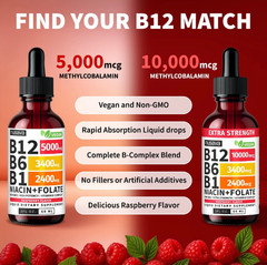 Nusava Vitamin B complex – B 12, B 6 & B 1 + Niacin & Folate Single
