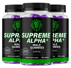 Supreme Alpha Male Gummies for Performance 180CT Max Strength Energy Libido