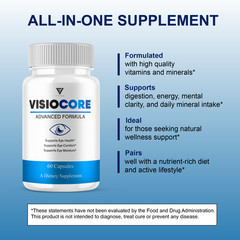 VisioCore Advanced Formula, Visio Core Eye Care Support (60 Capsules)
