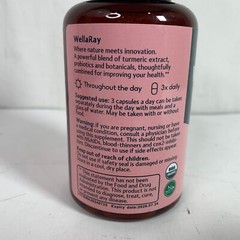 Wellaray Turmeric + Probiotic Dietary Supplement 90 Capsules Lot of 2 Bottles