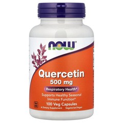 2 X NOW Foods, Quercetin, 500 mg, 100 Veg Capsules