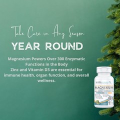 Kappa Nutrition Magnesium 4-in-1, 280mg Elemental 120 Count (Pack of 1)