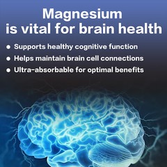 120pcs Magnesium L-Threonate 2000mg – Nootropic Brain Booster, Memory & Focus