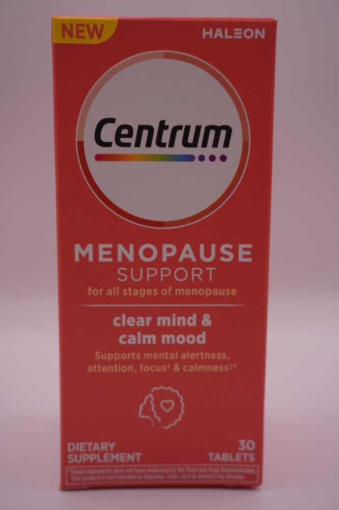 NEW CENTRUM Menopause Support Clear Mind and Mood Tablets – 30ct Exp.05/26
