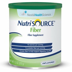 Nutrisource Fiber Powder Supplement, 15 Cal 7.2 oz Unflavored, Single Canister