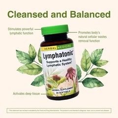 Herbs Etc. Lymphatonic Softgels – Lymph System Support – 60 Count (Pack of 2)