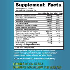 Mega Minerals Supplement Complete Mineral Complex W/ Calcium Magnesium Potassium