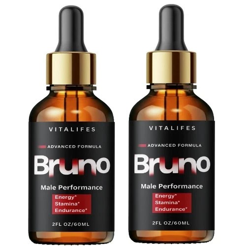 (2 Pack) Bruno ED Premium Drops for Men to Boost Performance, Stamina & Energy
