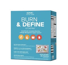 GNC Total Lean Burn & Define Vitapak Gluten Free 30 Packs 30-Day Pre-Exercise