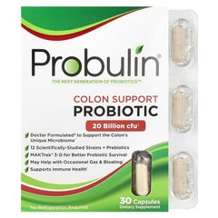 2 X Probulin, Colon Support Probiotic, 20 Billion CFU, 30 Capsules